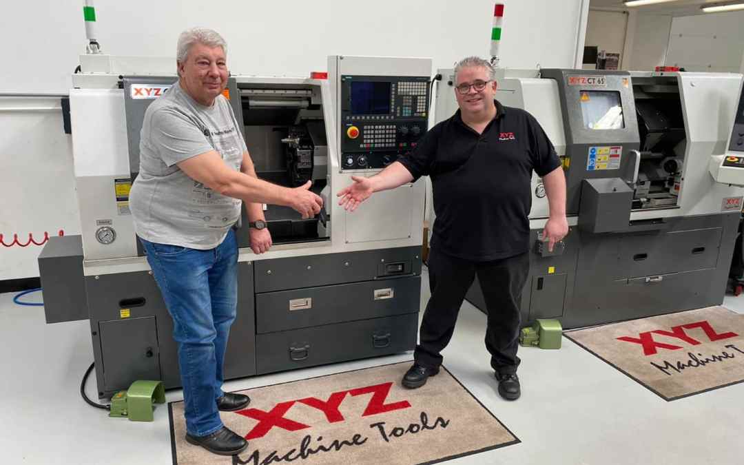 A socially distanced farewell for Alan after 26 years at XYZ Machine Tools