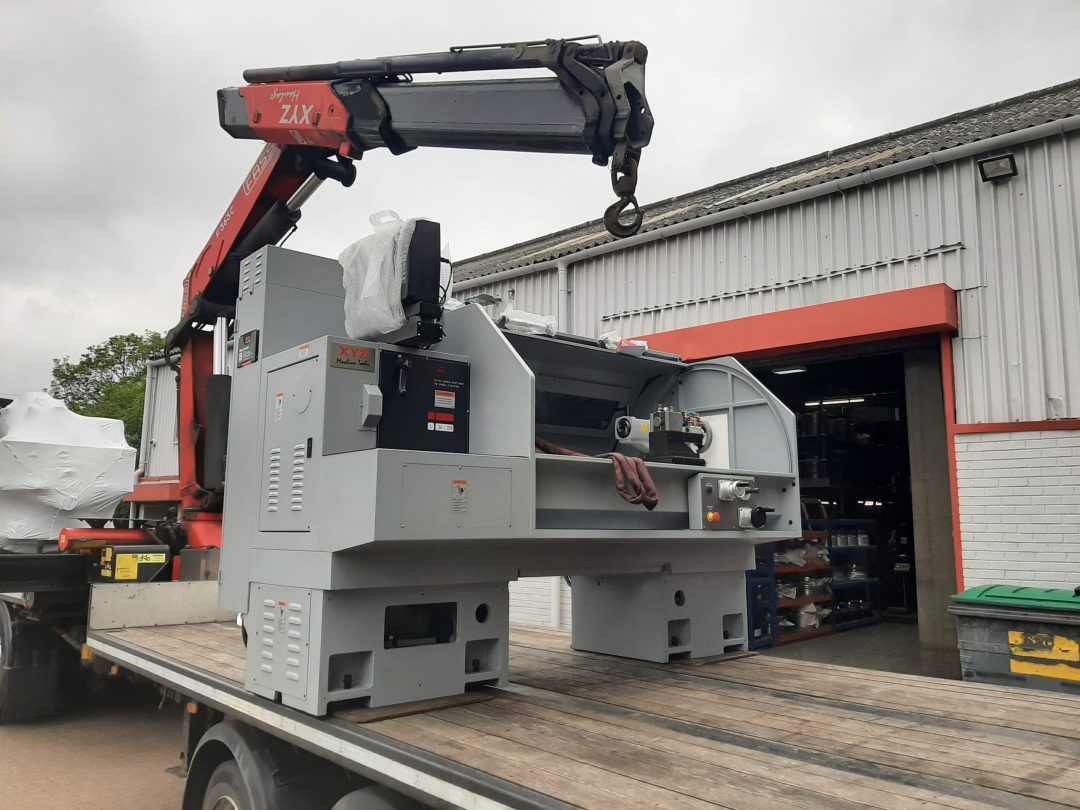 The XYZ Proturn RLX 555 arrives at the Tipton factory of Image Wheels
